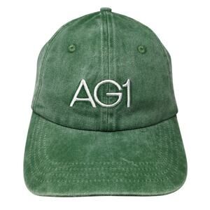 AG1 Never Waste A Day Slideback Baseball Cap Green OS Adjustable Embroidered